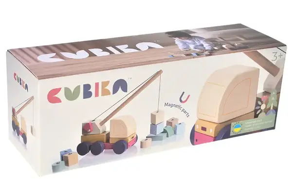 Машинка дерев'яна 15917 "Авто-кран" 2 CUBIKA купити недорого в Україні, фото 3