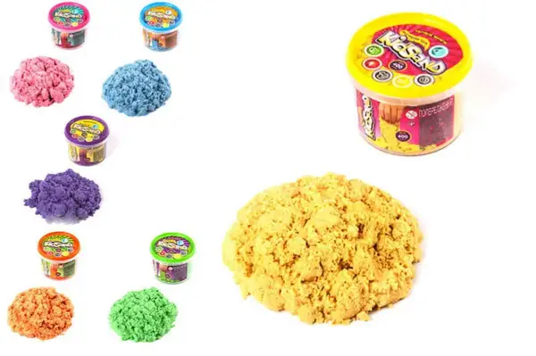 Набір з кінетичним піском KS-01-06 "KidSand" 400 гр. в відрі DANKO купити