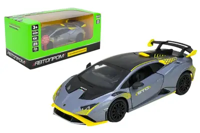 Машина металева 68716AG АВТОПРОМ 1:32 "Lamborghini STO", батарейка, світло, звук, відкриваються двері, у короб.18x9x8 см Машина металева 68716AG АВТОПРОМ 1:32 "Lamborghini STO", батарейка, світло, звук, відкриваються двері, у короб.18x9x8 см купити