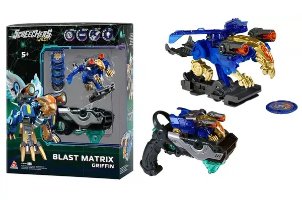 Ігровий набір EU686121 S5 L2–ГРІФІН (запускач-бластер, машинка-трансформер L2) SCREECHERS WILD купити
