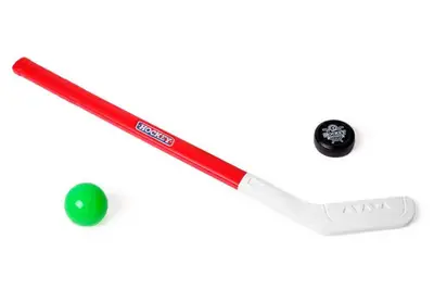 Набір для гри в хокей 5576 клюшка, шайба і м'яч ТЕХНОК купити