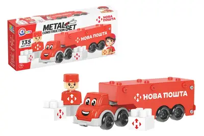 Конструктор металевий 1416 "Нова Пошта" 135 дет. ТЕХНОК купити