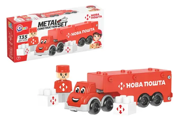 Конструктор металевий 1416 "Нова Пошта" 135 дет. ТЕХНОК купити