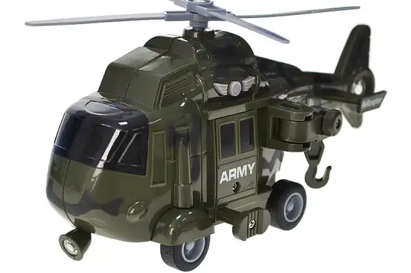 Вертоліт на батарейках AP9906A "Автопром" військовий 1:20, світло, звук, в коробці 23*15,5*11,5 см купити недорого в Україні, фото 5