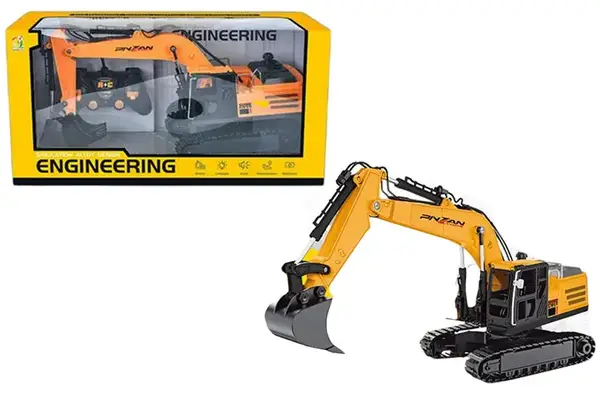 Будтехніка 9009E екскаватор на радіокеруванні,з акумулятором,USB,світлом,димом,в коробці р.40x15,7x20,5см купити