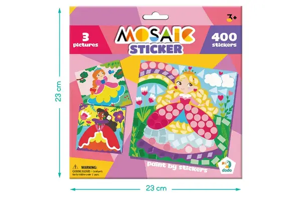 Набір для творчості. Мозаїка зі стікерами 300897 «Принцеси» DoDo купити недорого в Україні, фото 3