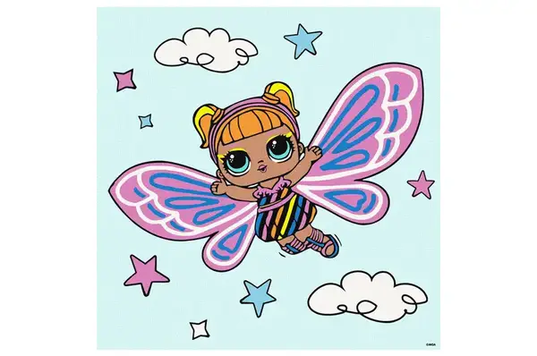 Набір для розпису по номерах для дітей "L.O.L. Surprise! O.M.G. Fairies Flutterstar" 40х40см IDEYKA купити
