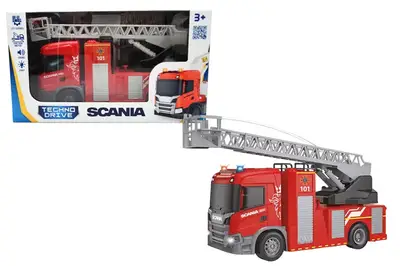Автомодель 6407KS серії "Big Truck"– Пожежна машина Scania з світлом,звуком,бризкає водою купити