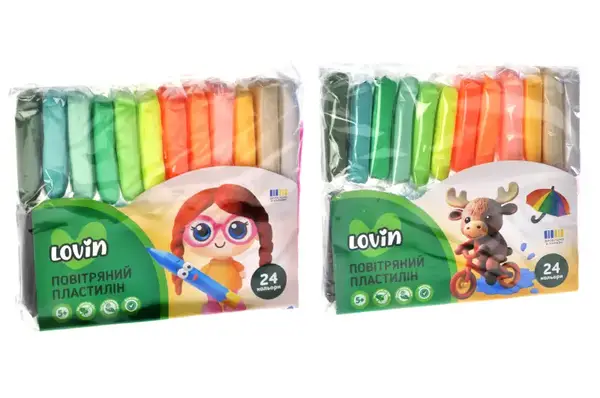 Набір для ліплення з легким пластиліном 70132 24 кольори LOVIN купити
