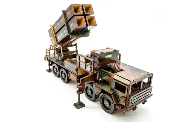 Конструктор 160-02397 "ЗРК НАСАМС" дерев'яний, 160 дет., розмір 25х10х6,5 см PuzzleOk купити недорого в Україні, фото 3