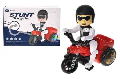 Мотоцикл музичний CQ-668 2 кольори мікс, на батарейках, світло, звук, в коробці 19*12*13 см купити