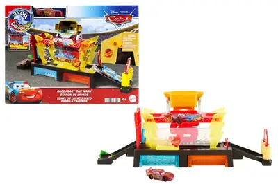 Ігровий набір "Автомийка з МакКвіном" JBM70 з серії "Зміни колір" з м/ф "Тачки" купити