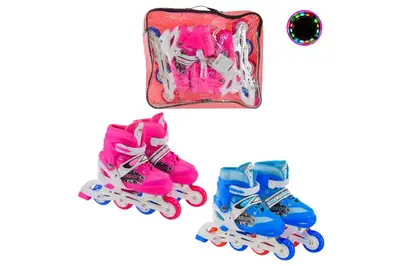 Ролики RL2406 L (39-42) металева рама, колеса PU 1 світло, 2 кольори купити