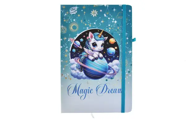Блокнот на гумці А5 13.6×20.8 cm, 80 арк.,тверда обкладинка Магічні сни 761285ML купити недорого в Україні, фото 5