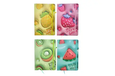 Блокнот на гумці Fruits А5 13.6×20.8 см,80 арк.,тверда обкладинка Блокнот на гумці Fruits А5 13.6×20.8 см,80 арк.,тверда обкладинка купити