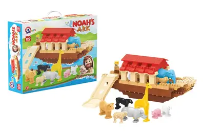 Конструктор блочний 1348 “Ноїв ковчег” 190 дет. в коробці ТЕХНОК купити