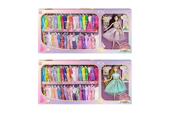 Лялька WX244-4 з нарядами та аксесуарами,30см,2види,в коробці р.76x6,5x34,5см купити