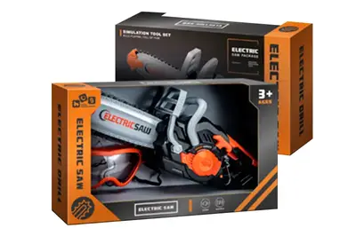 Бензопила 778-2 на батарейках, озвучена, з окулярами, в коробці р.34,3x9x20,6см купити