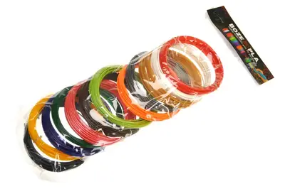 Запаска до 3D ручки пластик PLA 10м 18 кольорів в ас. купити