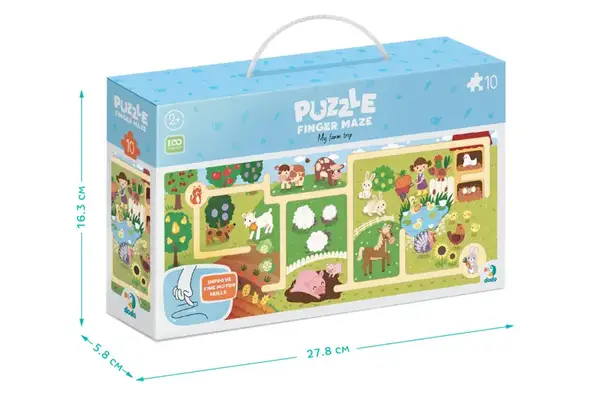 Пазли-лабіринт - 10 елм. - 300586 "Моя мандрівка фермою" DoDo купити недорого в Україні, фото 3