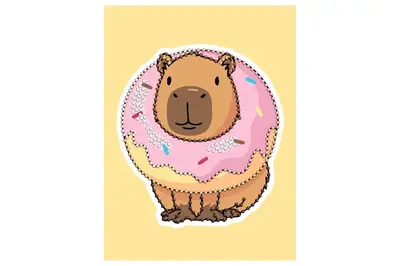 Набір з алмазною мозаїкою "Солодкий капібара" AMV1221 15x20см IDEYKA купити