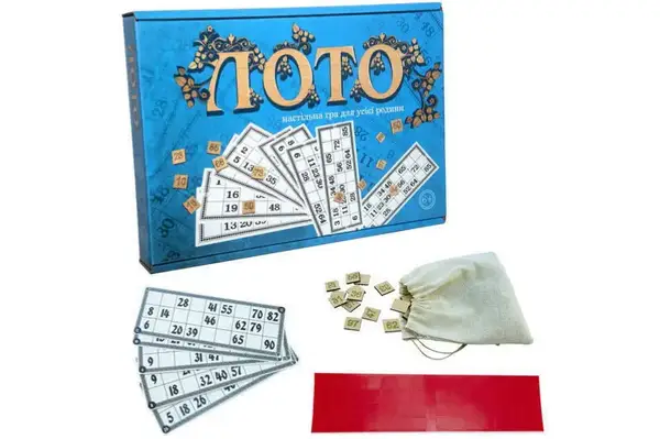 Лото з дерев'яними фішками 30662 STRATEG купити