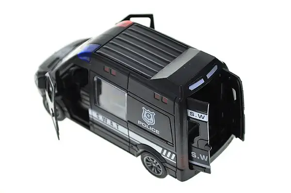 Автобус JW567-023 спецслужби інерційний, відкриваються двері 4 види 10 шт.в кор.32*28*30,3 см купити недорого в Україні, фото 5