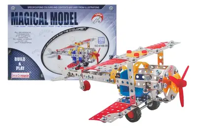 Конструктор металевий "Літак" 190дет. 816B-88 р.34,5*24*4,5см купити