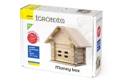 Дерев'яний конструктор "Скарбничка" 900293 37 елементів IGROTECO купити