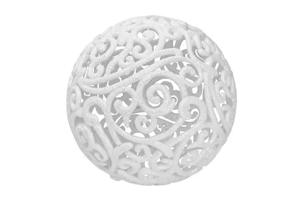 Куля ажурна (білий) 6 см (ціна за 1 шт) купити