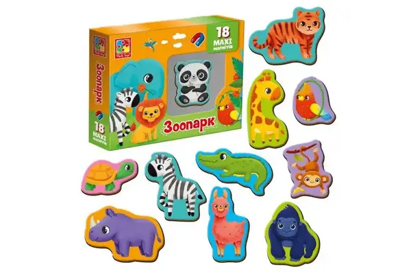 Набір магнітів "Зоопарк" VT3106-25 VladiToys купити