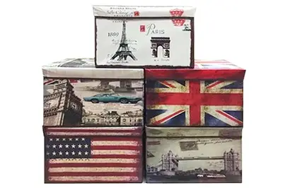 Корзина-скриня для іграшок CLR602 з кришкою (4 види) в кульку 50*31*51 см купити