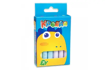 Крейда маленька кругла - 12 шт. різнокольорова 50121 STRATEG купити