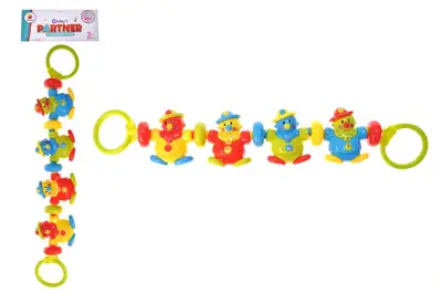 Брязкальце на візок C901-1 "Клоуни" в кульку р.41x6,5x2 см YG Toys купити