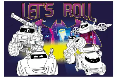 Розмальовка зі стікерами LCB39 "Batman: Batwheels" Ideyka купити
