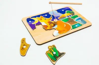 Пазл-сортер Puz-14474 "Лисичка-Сестричка", магнітний в коробці р. 31.5x22x4.5 см PuzzleOk купити