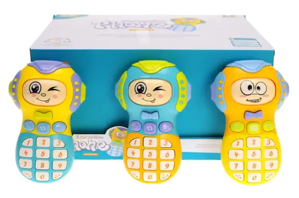 Брязкальце 855-40A "Телефон" на батарейках, в дисплеї 9 шт. YG Toys купити