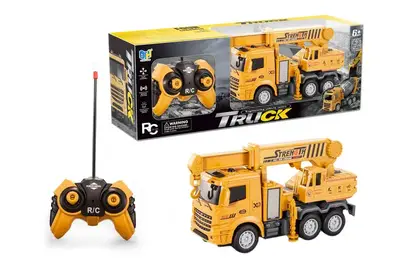 Вантажівка з краном на радіокеруванні, акумулятор, в коробці DH666-6B р.23*8*12см купити