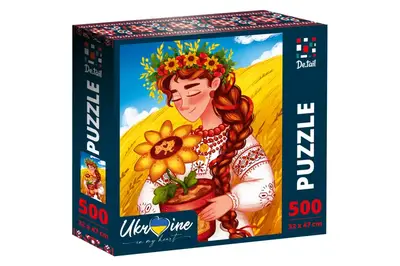 Пазли - 500 елм. "Україночка зі соняшником" DT500-05 VladiToys купити