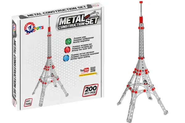 Конструктор металевий 7440 “Ейфелева вежа” 200 дет. в коробці ТЕХНОК купити недорого в Україні, фото 5