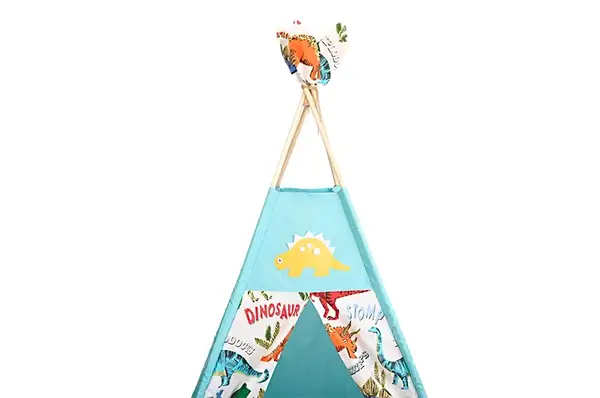 Вігвам - намет дитячий "Динозаврики" пишний килимок, фіксатор, 2 подушки купити недорого в Україні, фото 3