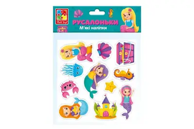 Набір м'яких наліпок "Русалоньки" VT4210-09 VladiToys купити