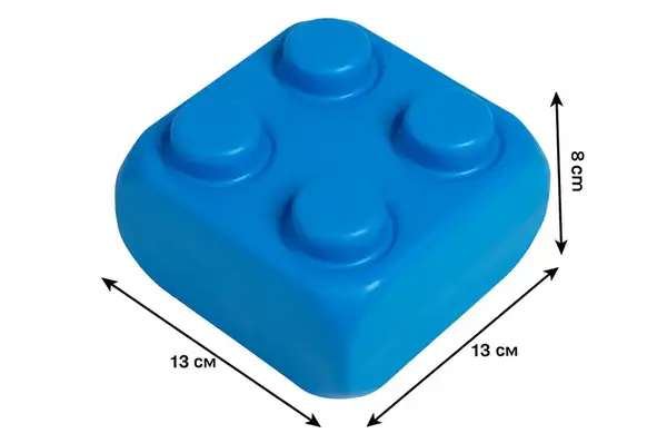 Конструктор блочний 115/26 "Mega Brick №3" 30 елементів (4 кнопки 10 шт, 8 кнопок 20 шт) BAMSIC купити недорого в Україні, фото 2