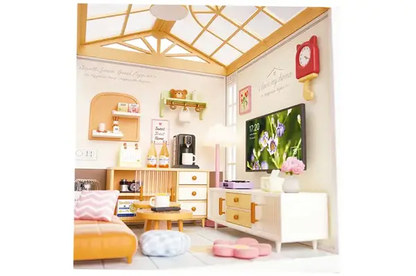 Конструктор-румбокс 8006 MINI HOUSE серії "Інтер'єр" – ВІТАЛЬНЯ (світло) купити недорого в Україні, фото 5