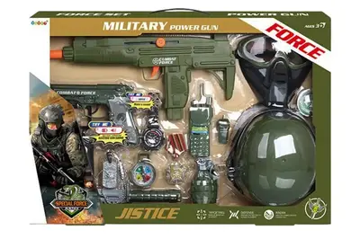 Військовий набір 34320 батарейка, зброя+аксесуари, коробка р. 59x40x12 купити