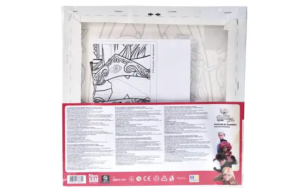 Набір для розпису по номерах 30х30 см QB913-021 "Тара Данкан: Спокій і ніжність" qbee купити недорого в Україні, фото 3