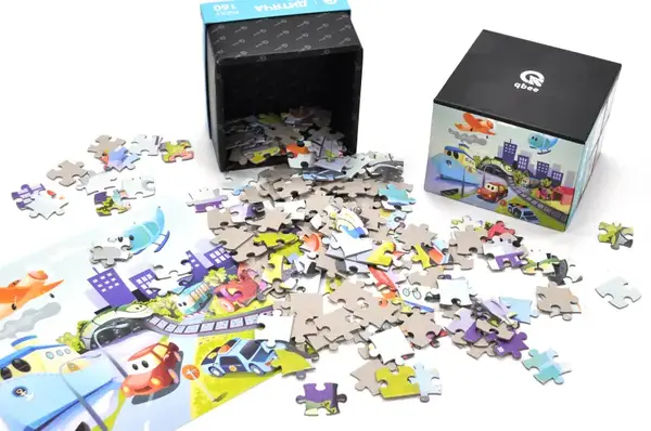 Пазли - 160 елм. - QB500-006 "Транспортний порядок" qbee купити недорого в Україні, фото 3