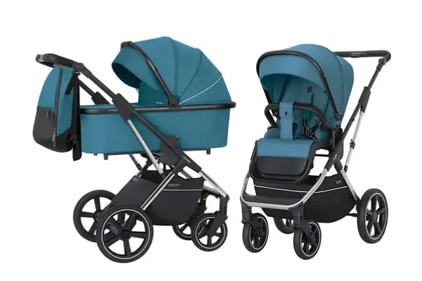 Коляска універсальна CRL-6505 "Aurora" Ocean Blue 2в1 CARRELLO купити