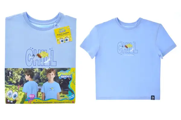 Футболка бавовняна QB-SB-001-18-134-140 SpongeBob Junior 134-140 qbee купити недорого в Україні, фото 2