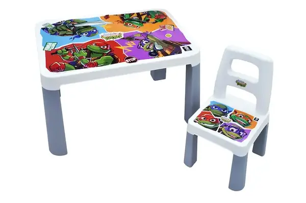 Стіл дитячий зі стільцем QB001-503 "Черепашки ніндзя" qbee купити недорого в Україні, фото 5
